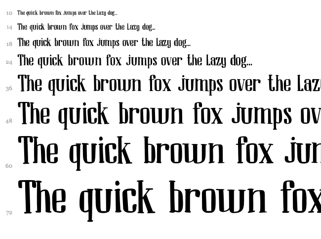 DK Ambrosine font waterfall